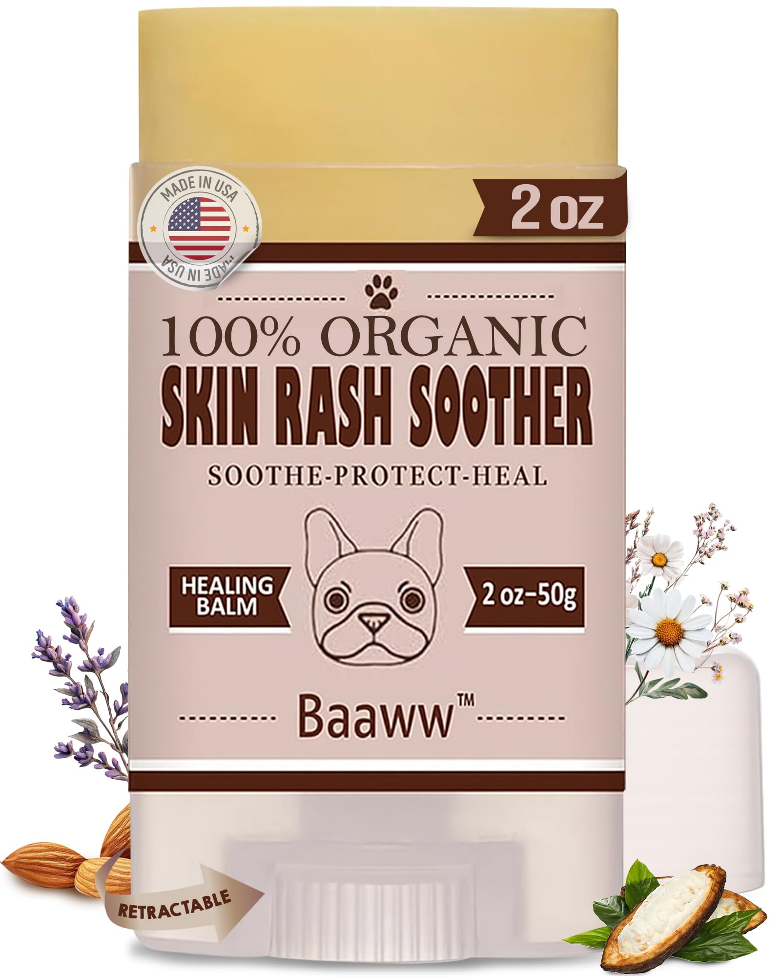 Dog Skin Irritation Treatment - Hot Spot Soother Skin Treatment for Dogs, Anti-Itch Lotion, Allergy Relief & All-Natural Rash Cream for Dogs - Soothing Relief for Dry, Itchy Coat - Balm 2oz