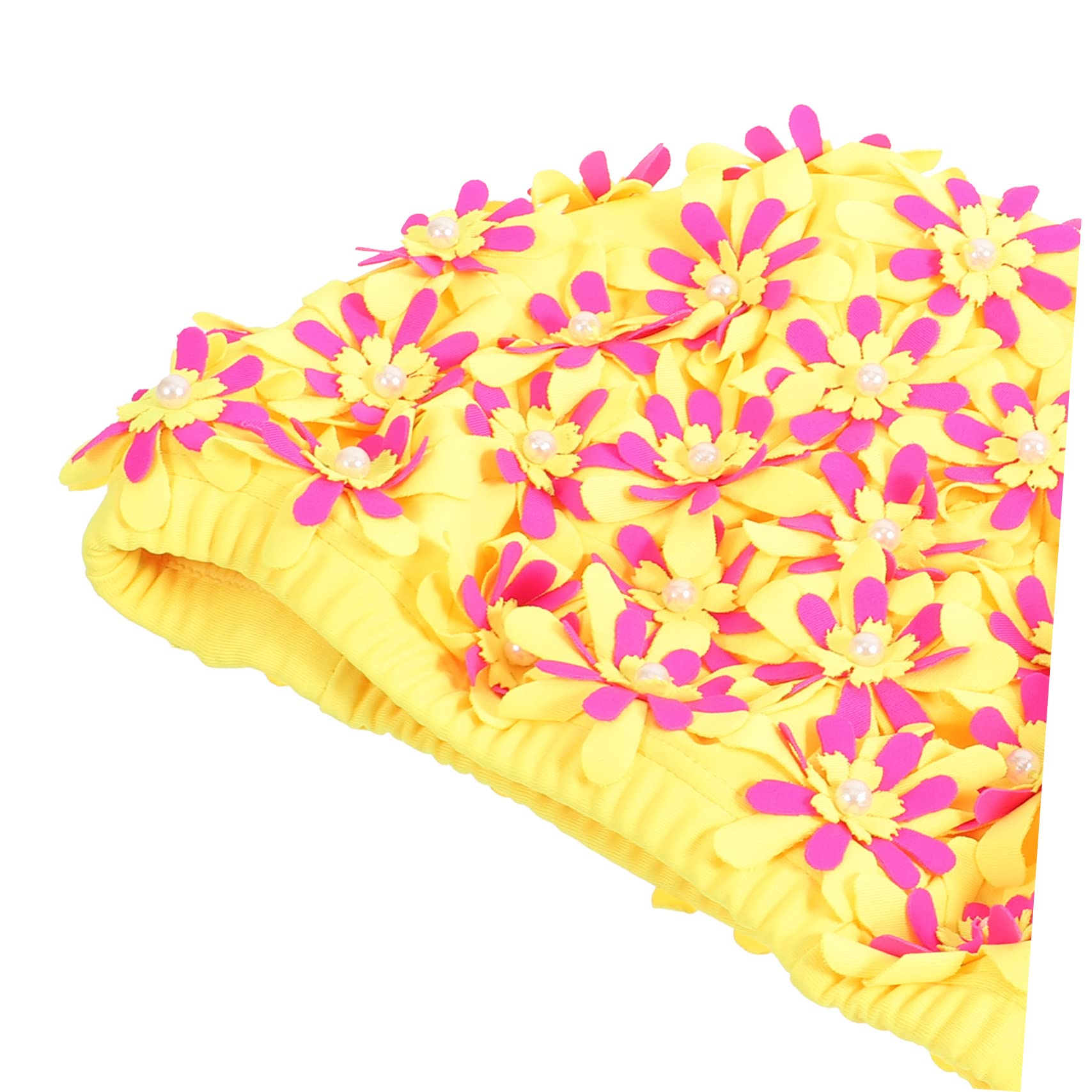 BESPORTBLE 3piezas Gorro De Natación Femenino Diseño Floral Gorra para Piscina Protección del Cabello para Adultos y Adolescentes