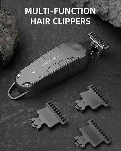 Miniatura 6 de Cortadora de pelo profesional para hombres, recortadora de pelo recargable USB-C para hombres con cuchillas de acero inoxidable, cortadora de pelo