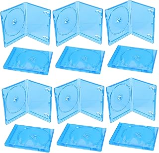 Veemoon Cobrir Caixas 12Pcs Caixa De Armazenamento De CD Discos De Plástico Recipientes De Plástico Transparente Caixa De Transparente Estojos Estojos De Joias Inserções De