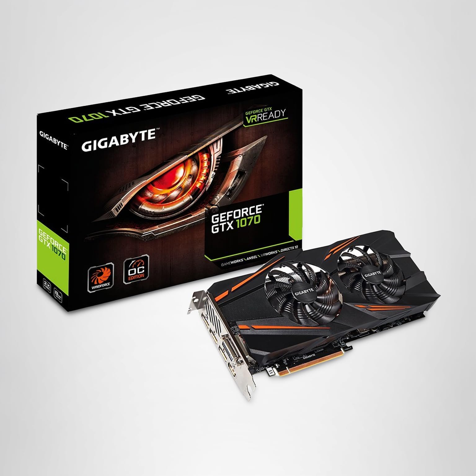 Amazon.com: GIGABYTE GeForce GTX 1070 WINDFORCE OC Video/Graphics