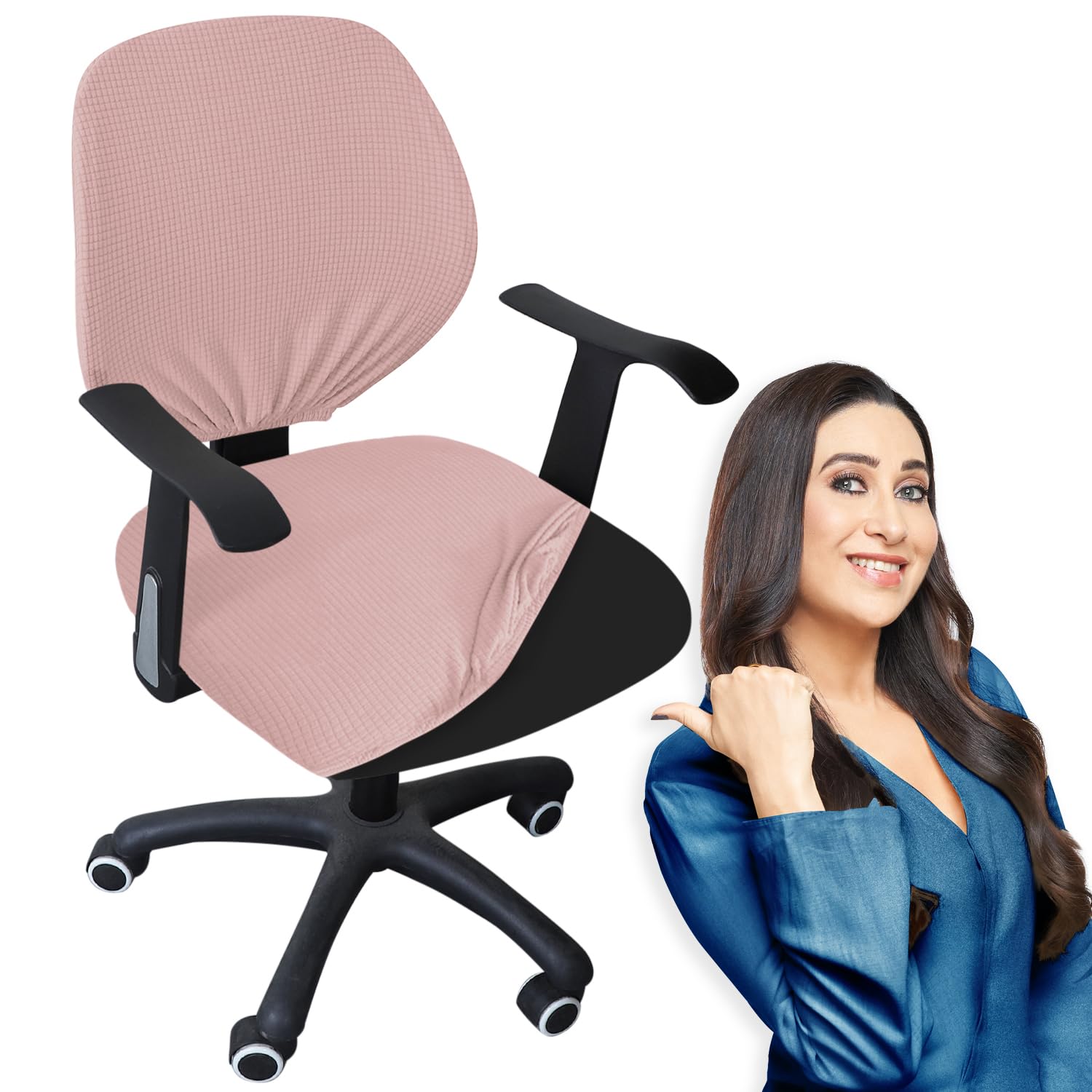 Pink Office Chair Armrest Cover - Waterproof & Washable -29