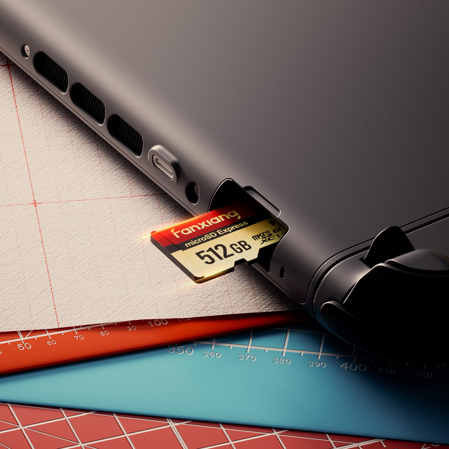 fanxiang Carte Mémoire MicroSDXC Express 512 Go, Jusqu’à 900 Mo/s Lecture, 810 Mo/s Écriture, U3 V30 4K Ultra Rapide, Haute Performance pour Switch, Consoles de Jeu et Appareils Portables - KM800