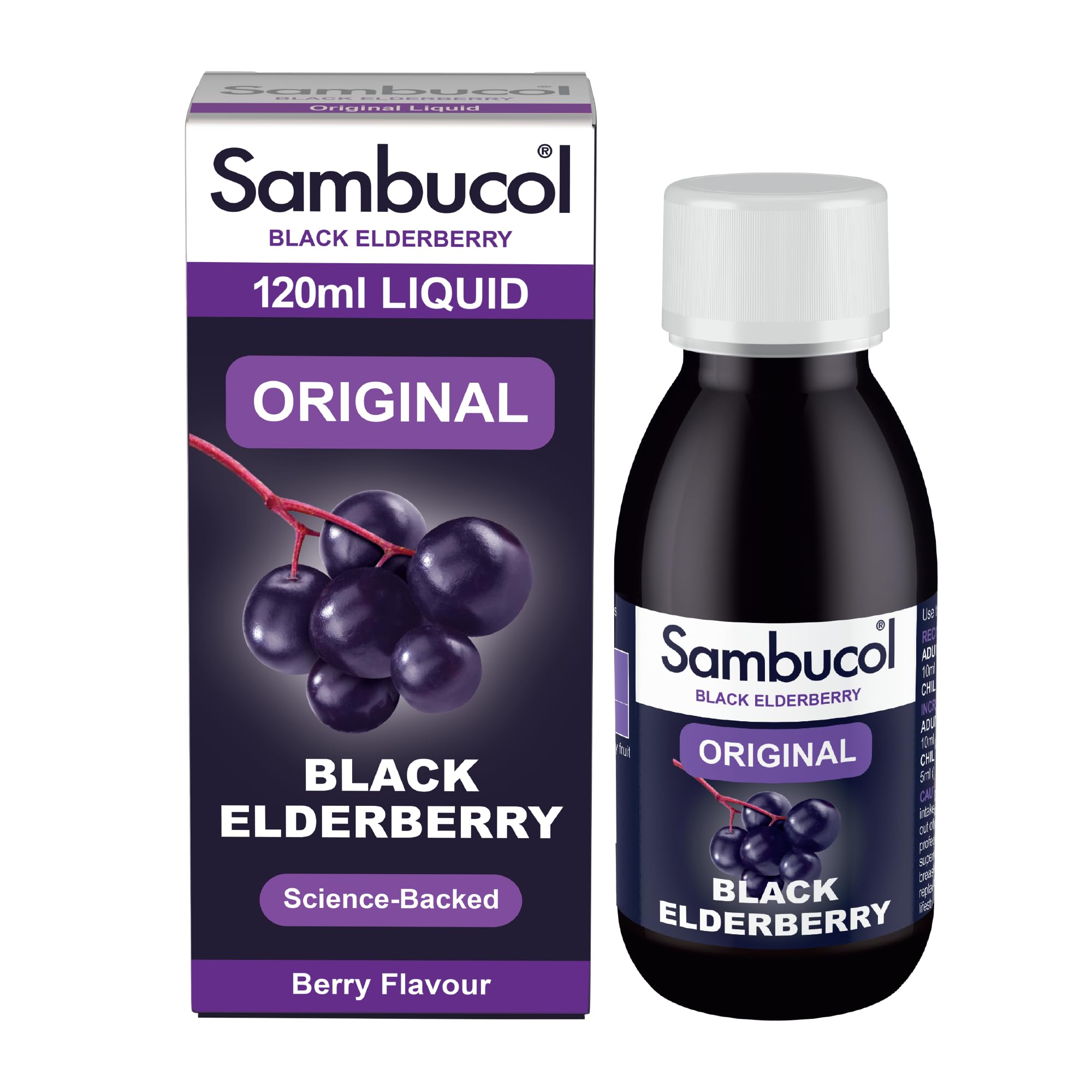 Sambucol Original Natural Black Elderberry | Antioxidant Supplement | 120ml