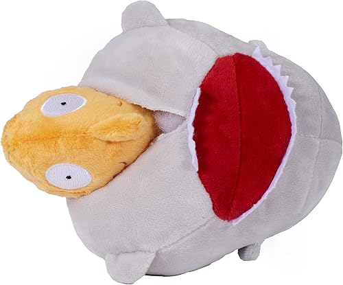 Miniatura 3 de Downtown Pet Supply Juguete de peluche 2 en 1 para perro, tiburón  Juguete de peluche para perro desgarrable con luz duradera en el interior para