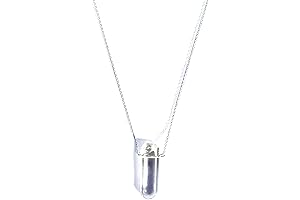 Minimalist White Necklace for Men - Sterling Silver Raw Quartz Crystal