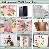 Vista 7 de 2 unidades de pegamento de diamantes de imitación B7000 de 3.7 fl oz, pegamento B7000 mejorado multifunción adhesivo para joyería para reparación