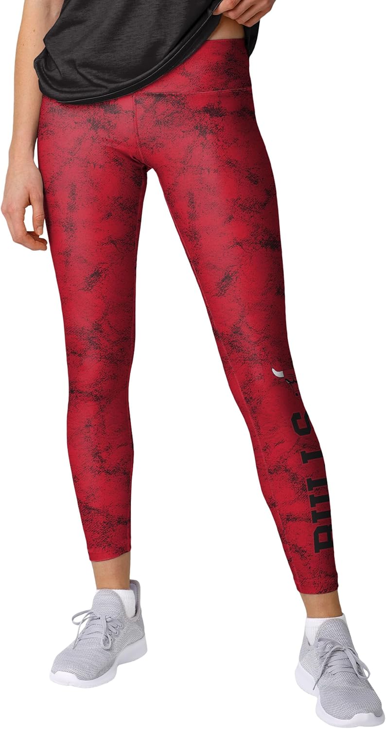 FOCO NBA Womens NBA Team Color Cloud Leggings Chicago Bulls Medium Team Color