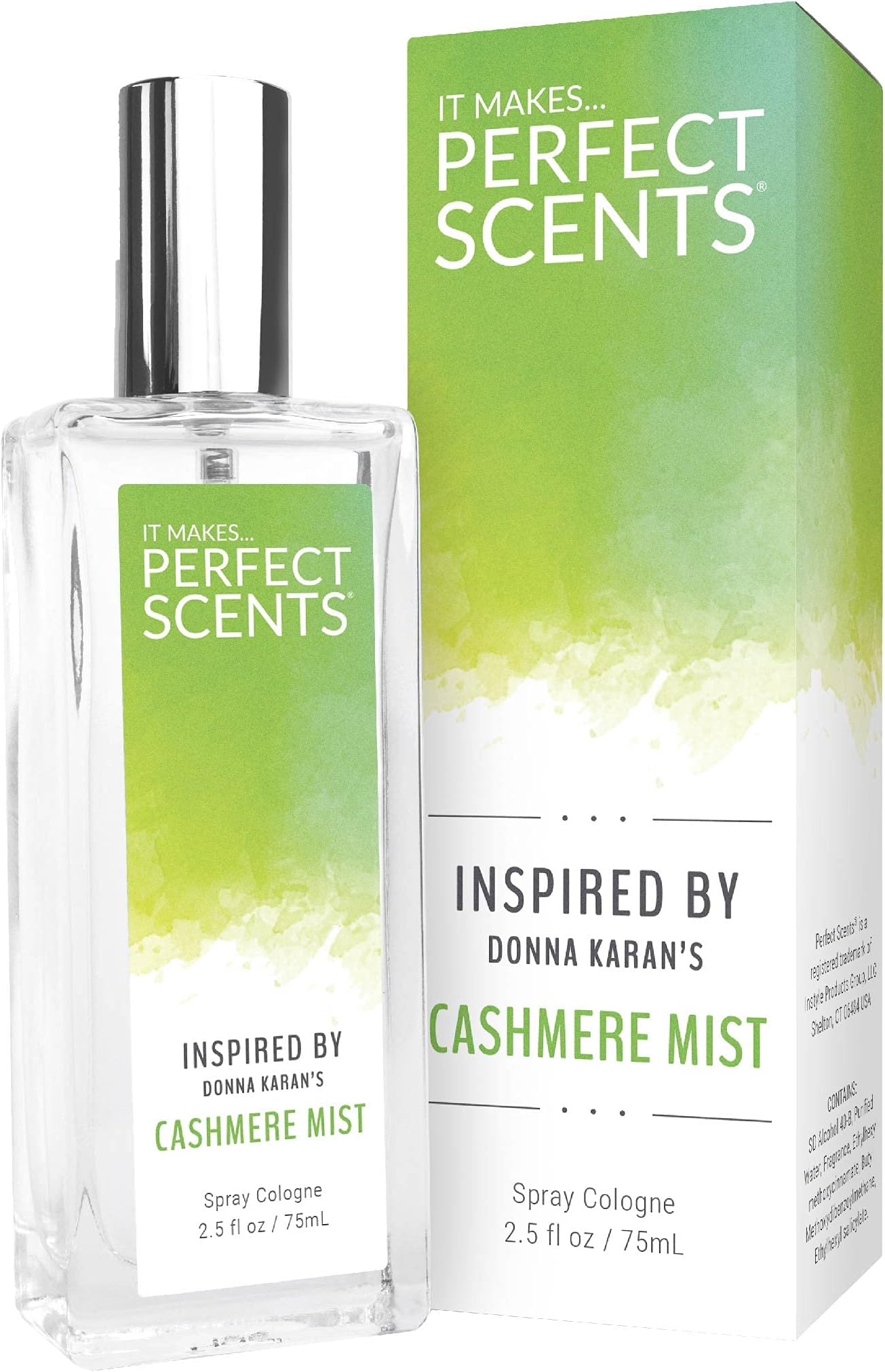 Perfect Scents Fragrances Inspired by Donna Karan's Cashmere Mist Women’s Eau de Toilette Vegan, Paraben Free, Phthalate Free Never Tested on Animals 2.5 Fluid Ounces