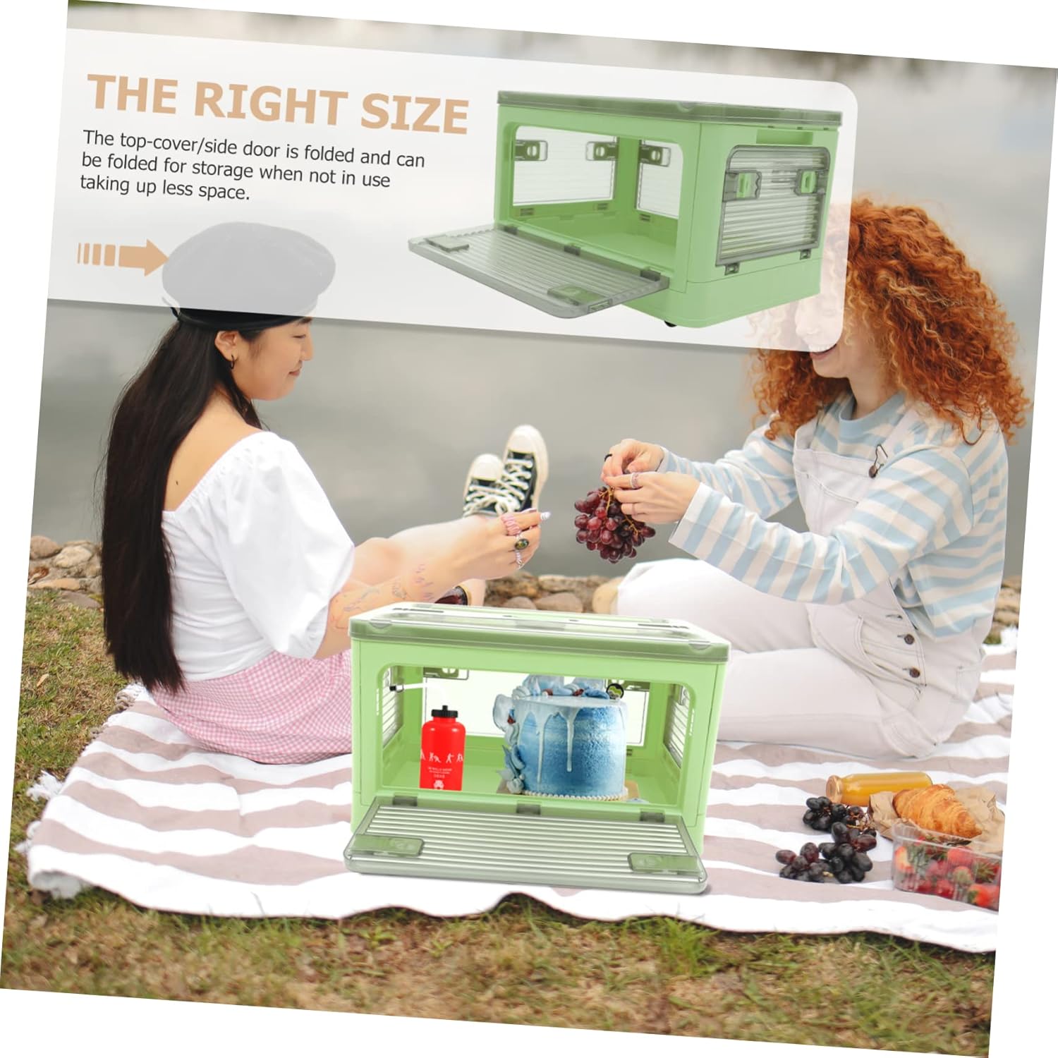 折りたたみ可能 大容量プラスチック製アウトドア収納ボックス 車載用コンテナ キャンプ用具整理 トランクオーガナイザー 収納効率向上