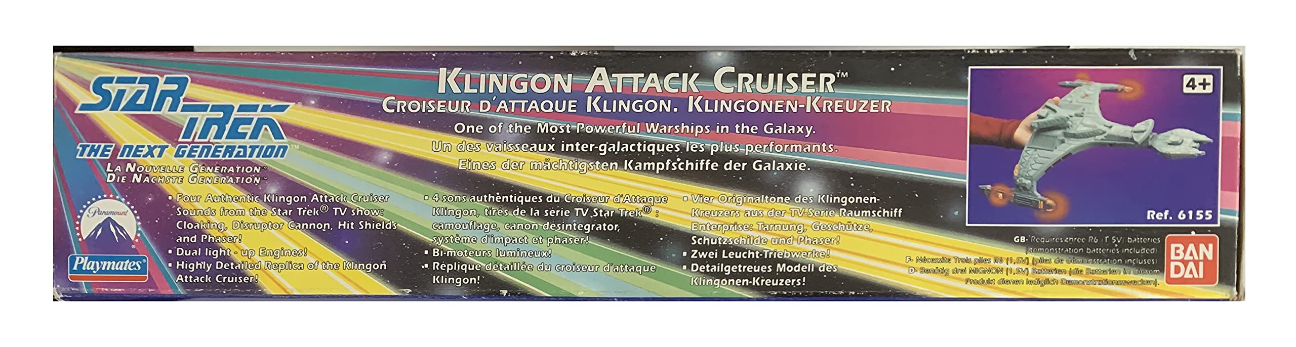 Amazon.com: Star Trek The Next Generation Klingon Attack Cruiser