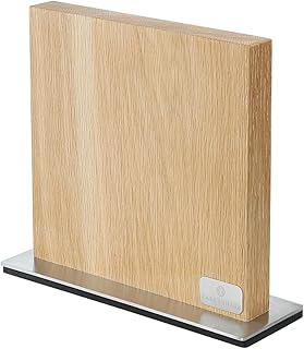 Zassenhaus KP0000078084 - Bloque magnético para cuchillos KP0000078084, acero inoxidable 18/8, color marrón y plateado, 28