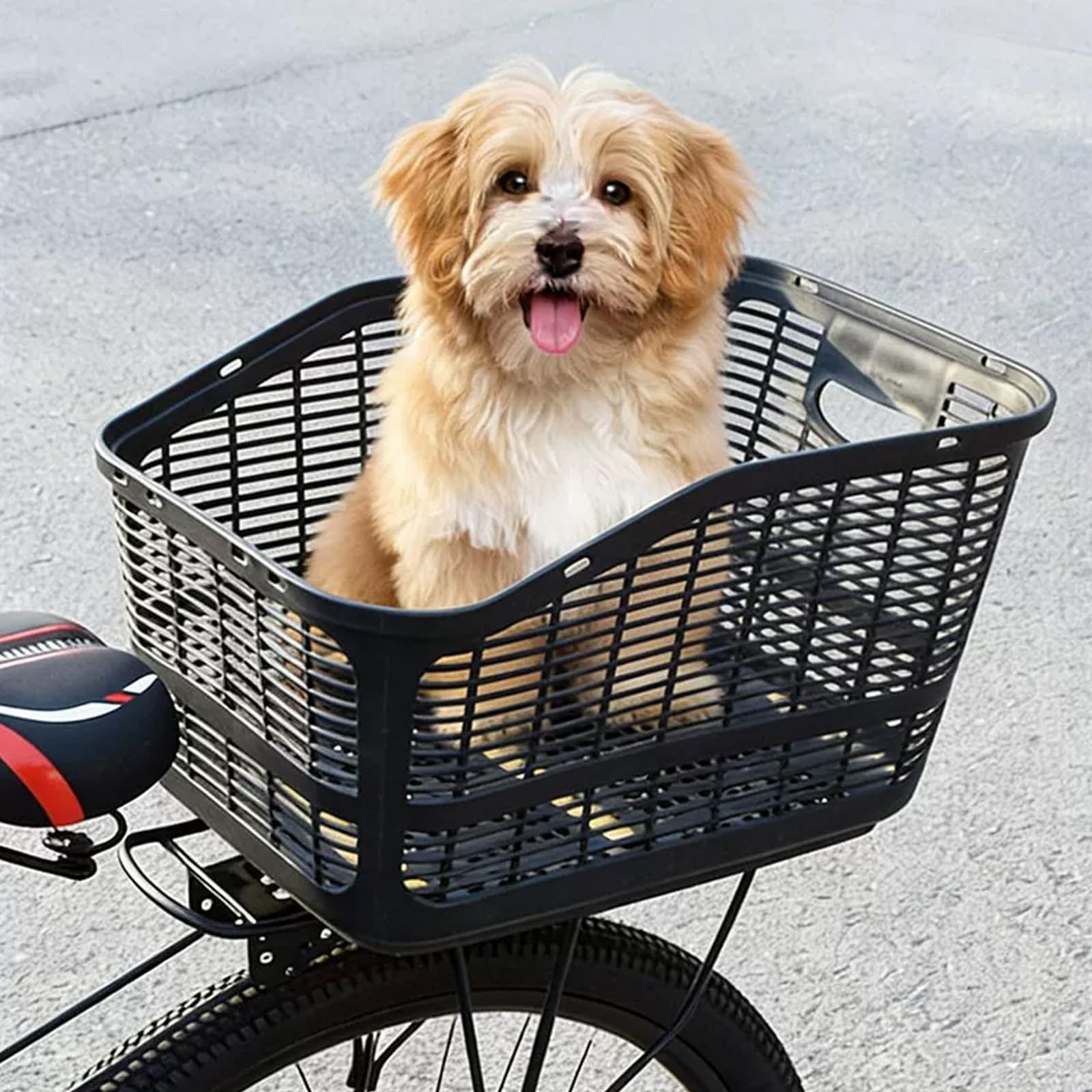Tylny Bagażnik Rowerowy Dla Zwierząt, Fotelik Rowerowy Dla Psa,Wygodny I Oddychający,Odpowiedni Dla Małych Psów,Kotów I Innych Zwierząt O Wadze Do 10 Kg (22 Funtów)