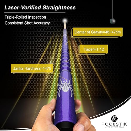 Miniatura 4 de Taco de billar, 58" de 2 piezas, palo de billar de arce canadiense con empuñadura ergonómica y punta de 13 mm, palo de billar profesional en 6