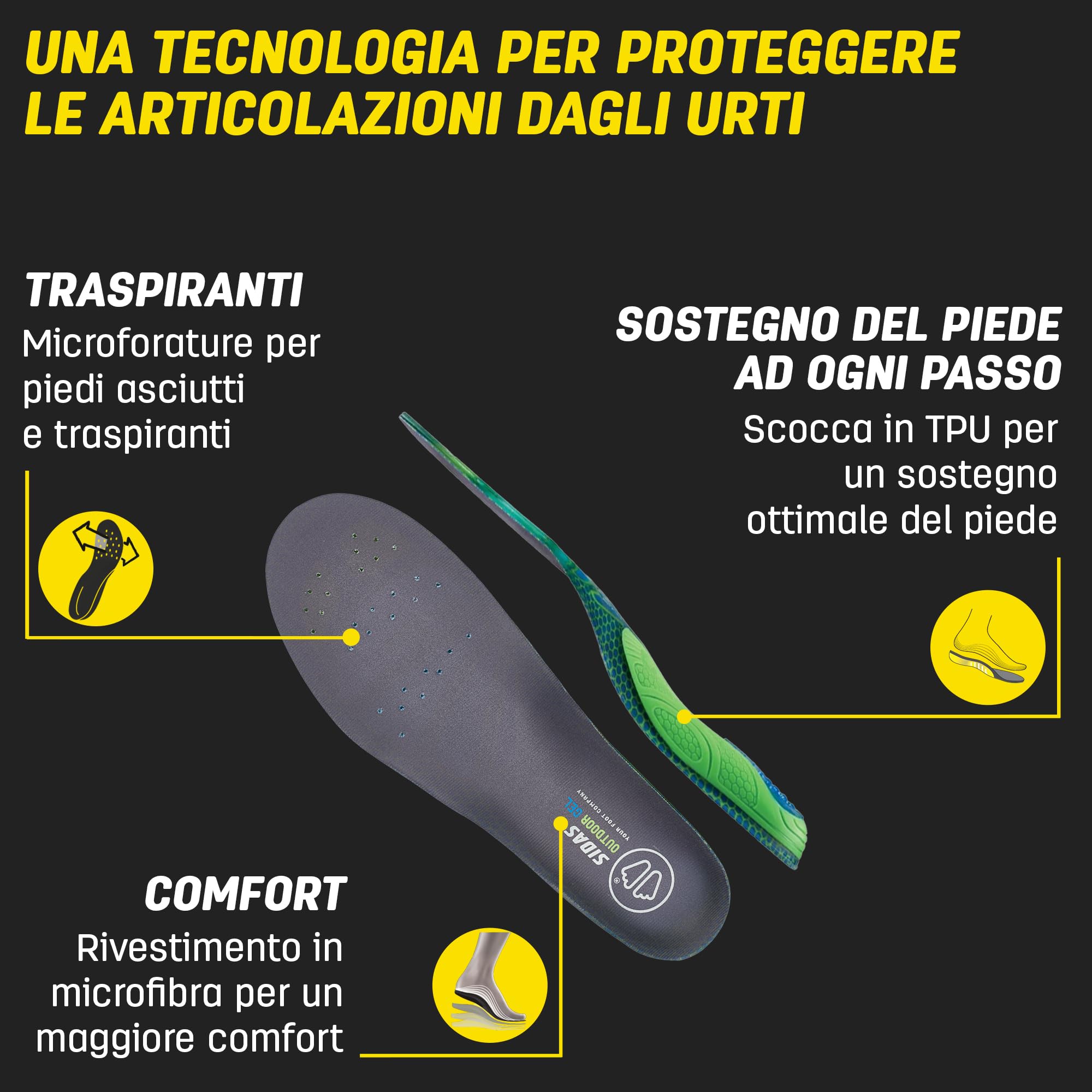 Sidas Soletta Outdoor Gel Comfort