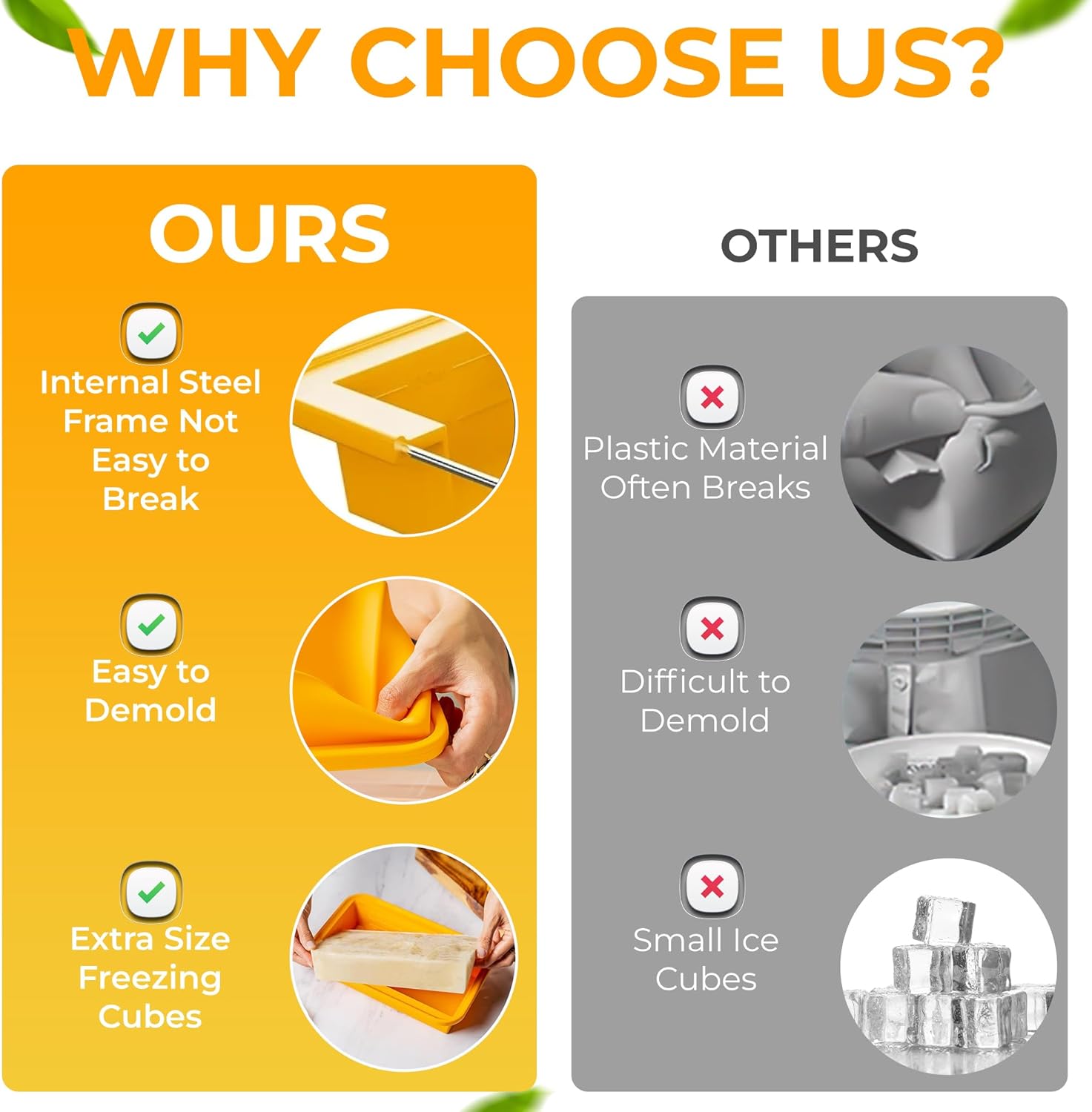 (2 Pack) Large Silicone Freezer Containers For Soup, Pasta Sauce, Leftovers, Broth & More - 6 Cup Reusable BPA Free Non Plastic Food Storage Freezing Ice Trays With Lids & Measurement Lines - Image 7