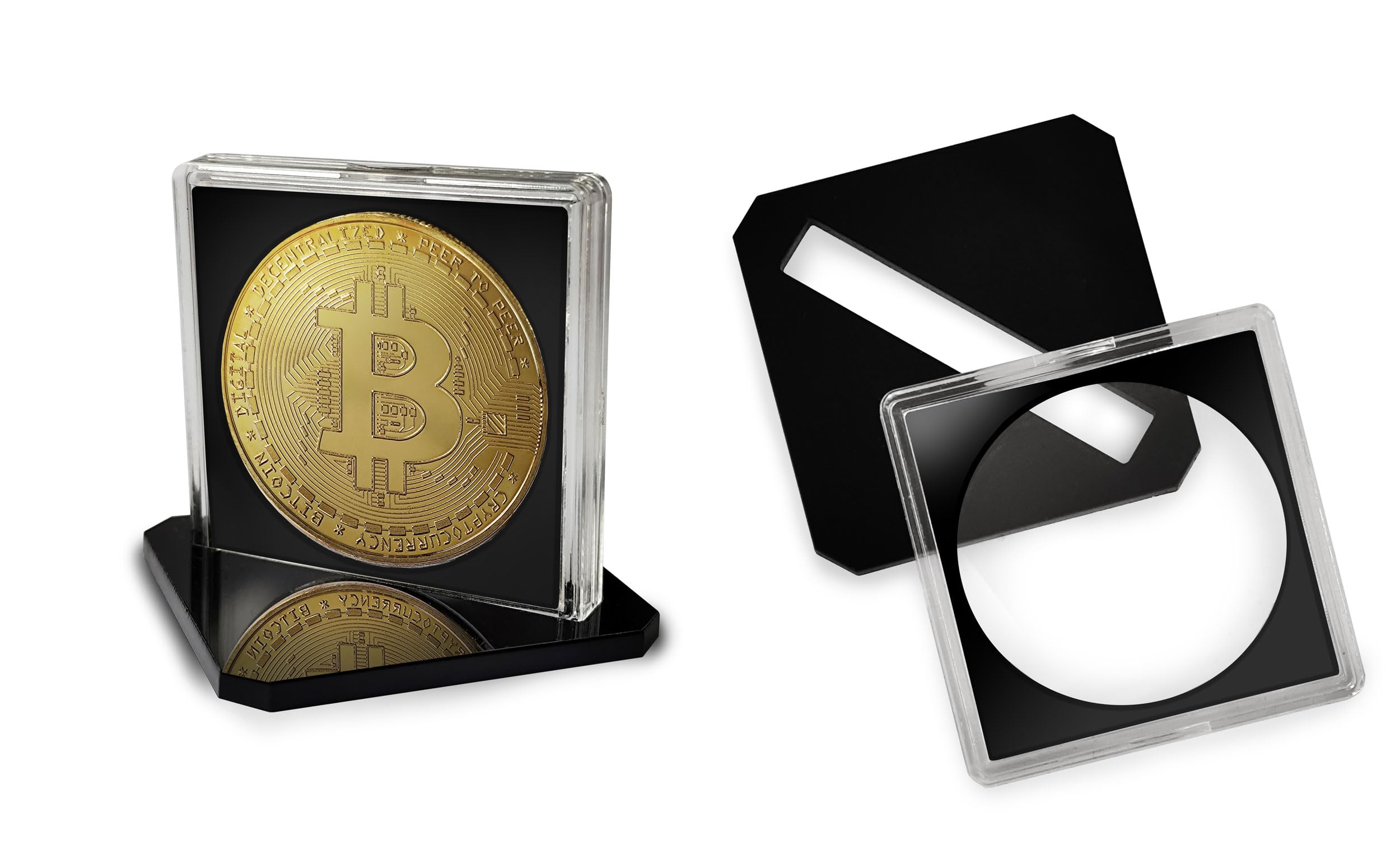 Bitcoin Münze COLLECTR® Physische Bitcoin Sammler Münze - Mit 24 Karat  Echt-Gold überzogen - BTC Medaille Crypto Coins - Wahres Sammlerstück Mit  Münzkapsel Und Feiner Schatulle - Ideal Zum Verschenken Gold Münze