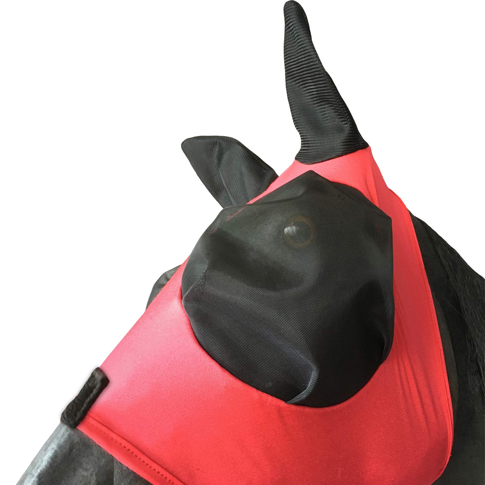 Leberna – Masque Anti-mouches En Maille Pour Cheval, Avec Oreilles En Lycra Doux Anti-UV
