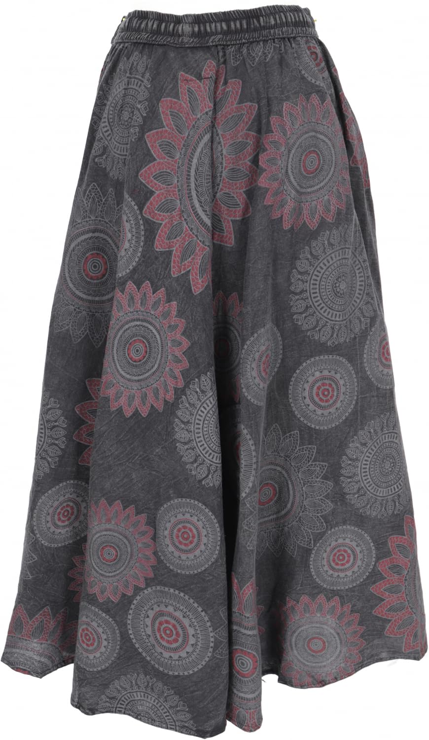 GURU SHOP Falda larga Stonewash para mujer, azul, algodón, talla: 38, faldas, ropa alternativa