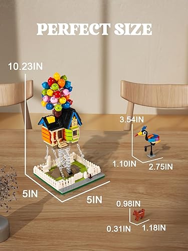 Miniatura 6 de Kit de construcción de casa de globos para niños de 14 años, juego creativo de bloques de construcción de 635 piezas, juguetes para niñas para