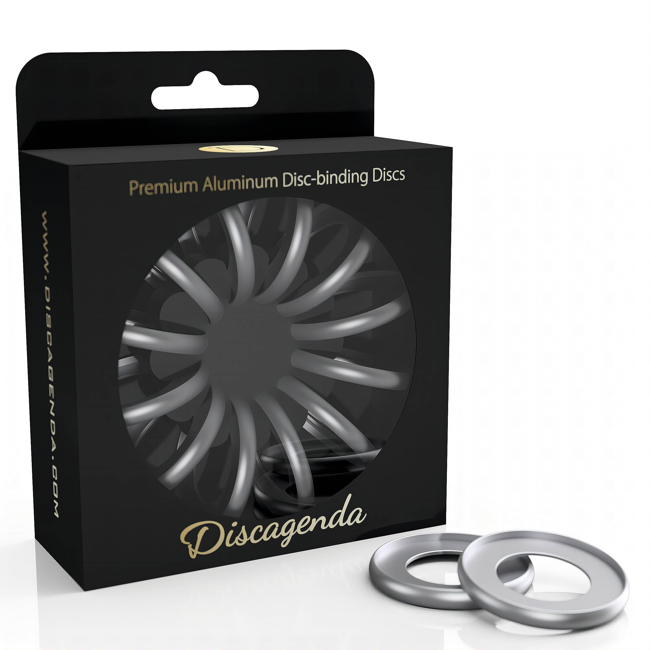 Discagenda Scheiben Bindende Ringe 42mm 1.65in Packung mit 12 Stück Silber