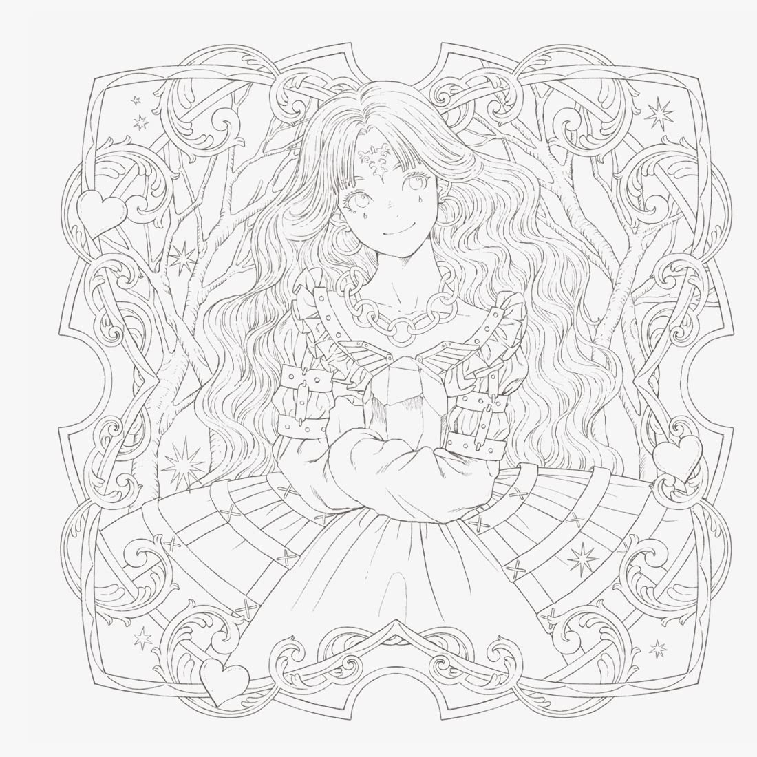 Victorian Fantasy Collection: Kuroimori Coloring Book