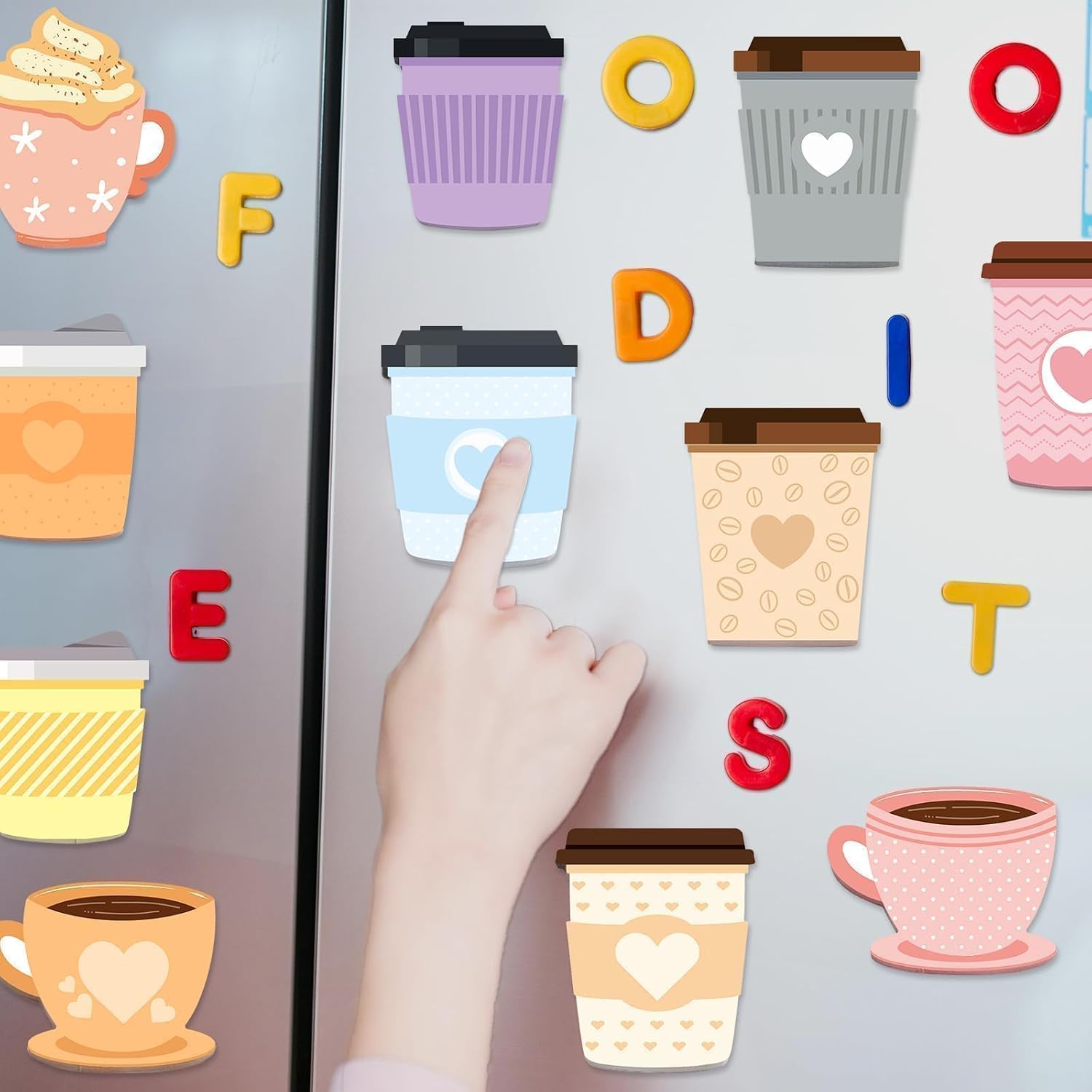 Fancy Land 24 Pads Cute Sticky Notes Coffee Cups Memo Pads Office Supplies image 4