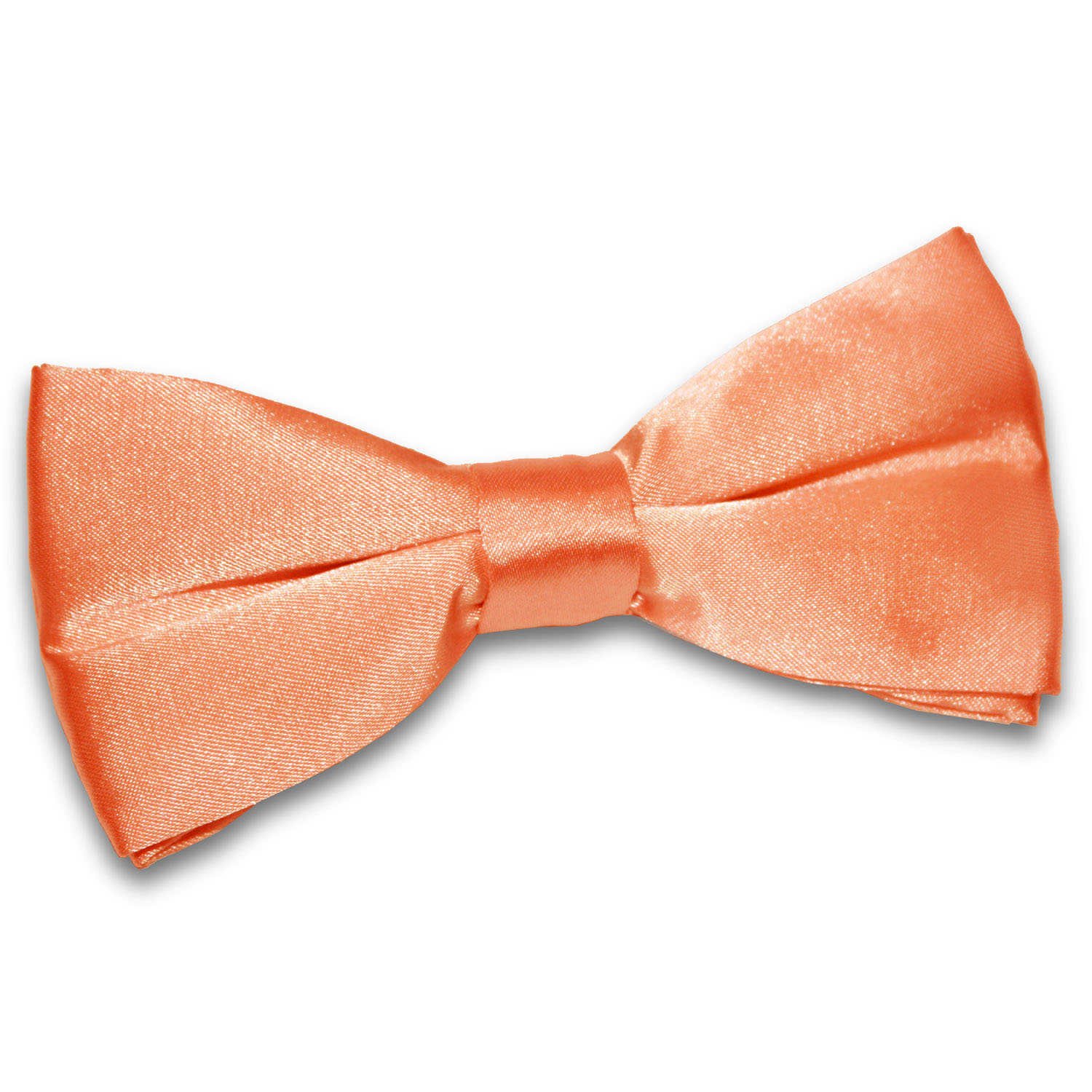 Dqt Men's Coral Plain Satin Pre-Tied Bow Tie - Wedding, Business & Formal Wear