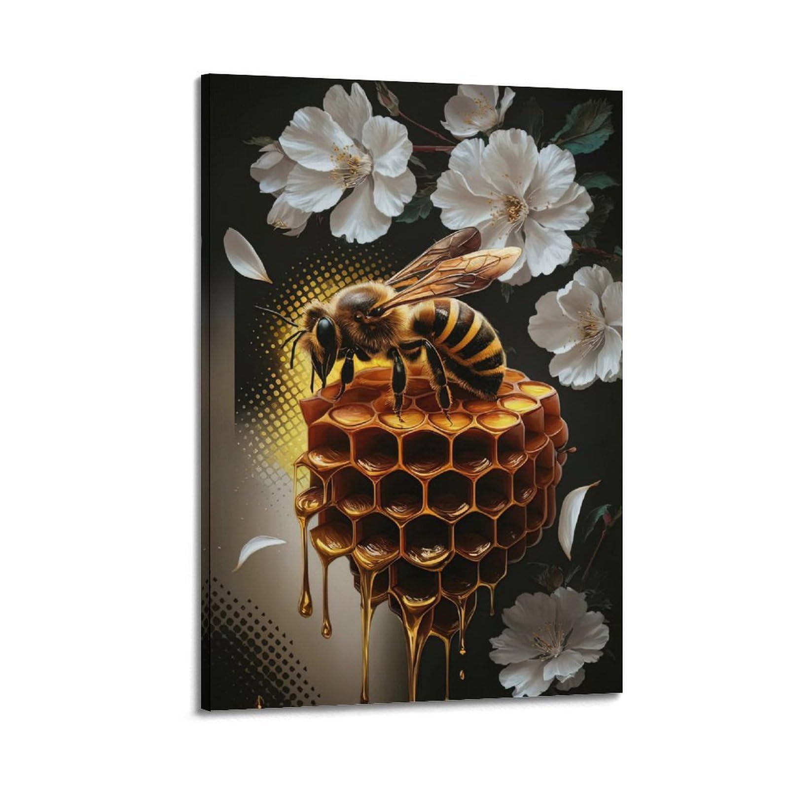 CPGLJD Animal Poster The Honeybee Poster Decorative Painting Canvas Wall Posters And Art Picture Print Modern Family Bedroom Decor Posters 20x30inch(50x75cm)