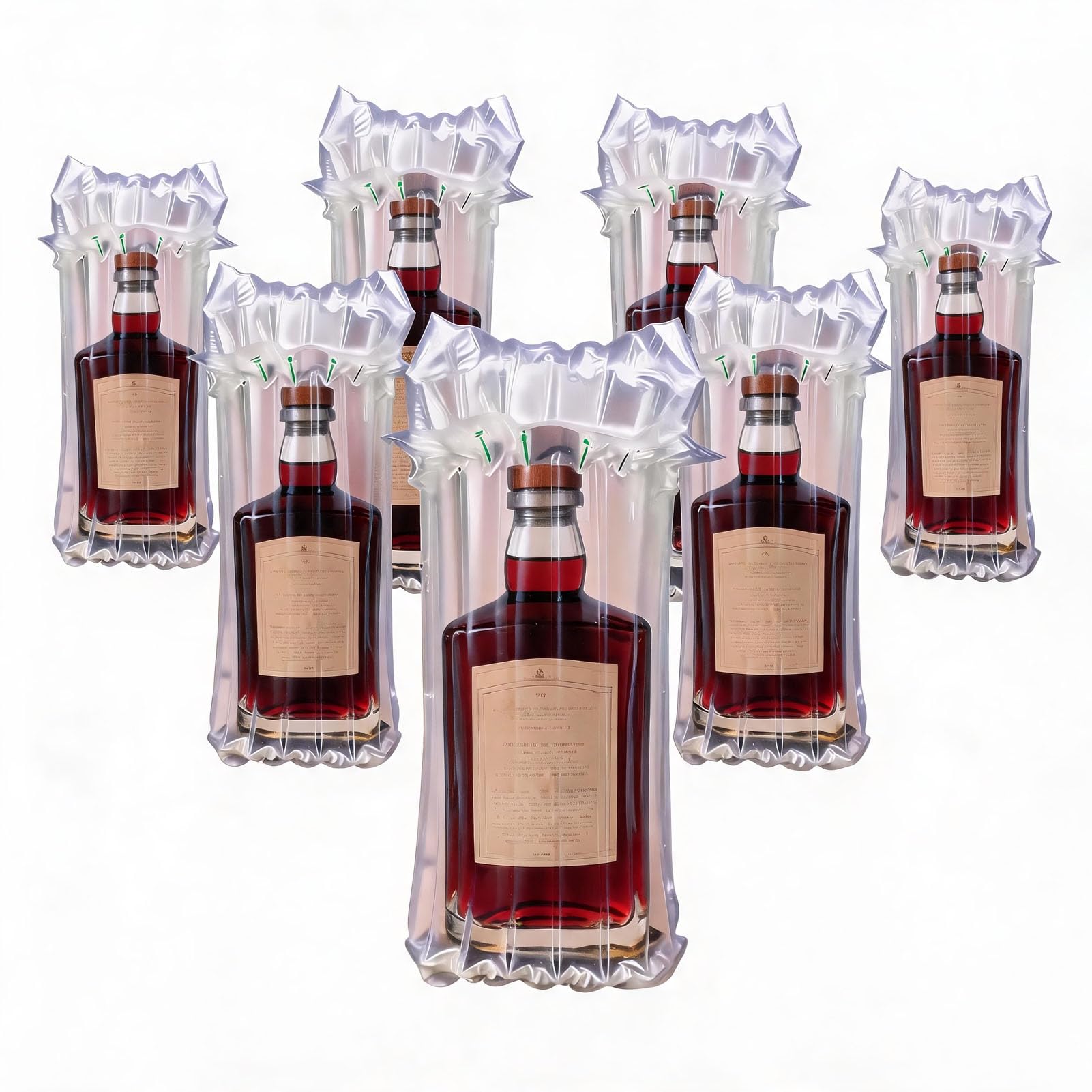 STAYWILD 10 Packs Wine Bottle Travel Protector &amp; Inflatable Bags Airplane