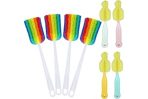 4Pcs Colorful Bottle Brush Set for Kitchenware Babyware Cleaning