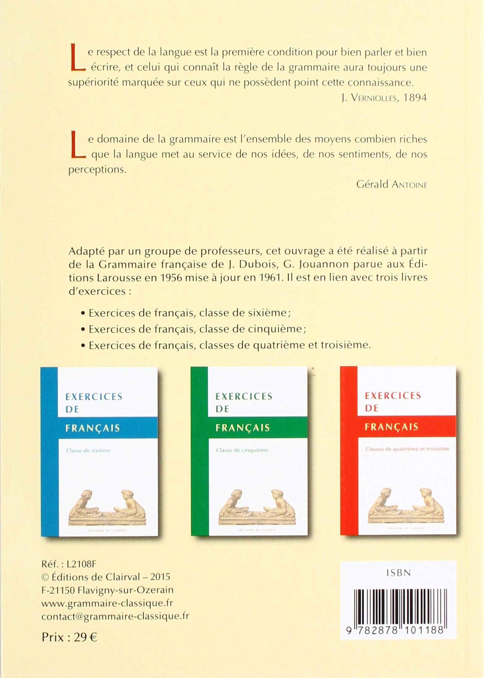 Grammaire Française du Xxie Siecle