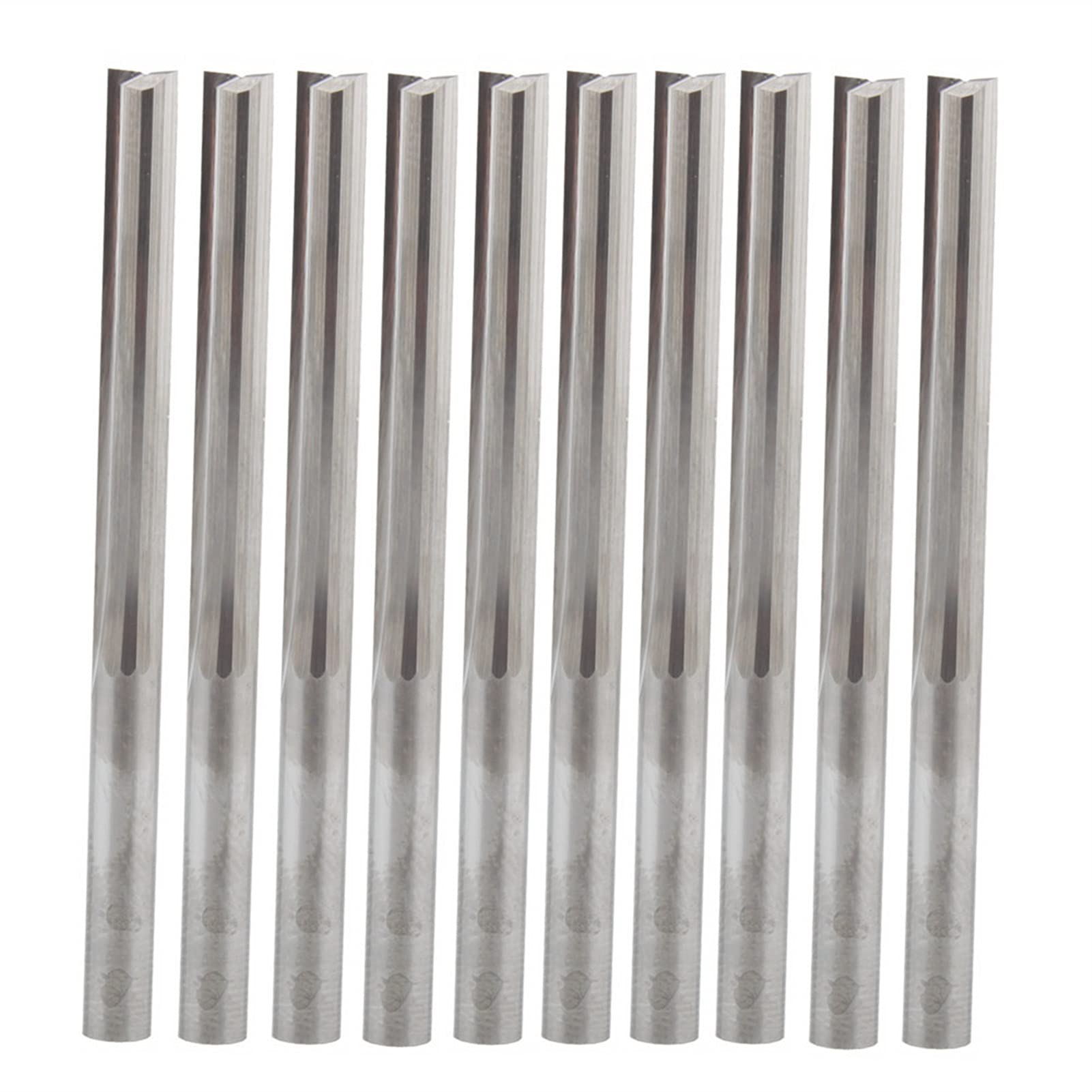 BERWENNY 10Pcs 4/32mm End Mill 2 Double Flutes Slot Bit Wood Milling Cutters Carbide CNC Router Bit