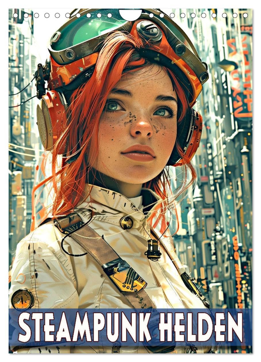 Steampunk heroes UK-Version (Wall Calendar 2026 DIN A4 Portrait), CALVENDO 12 Month Wall Calendar — image 1