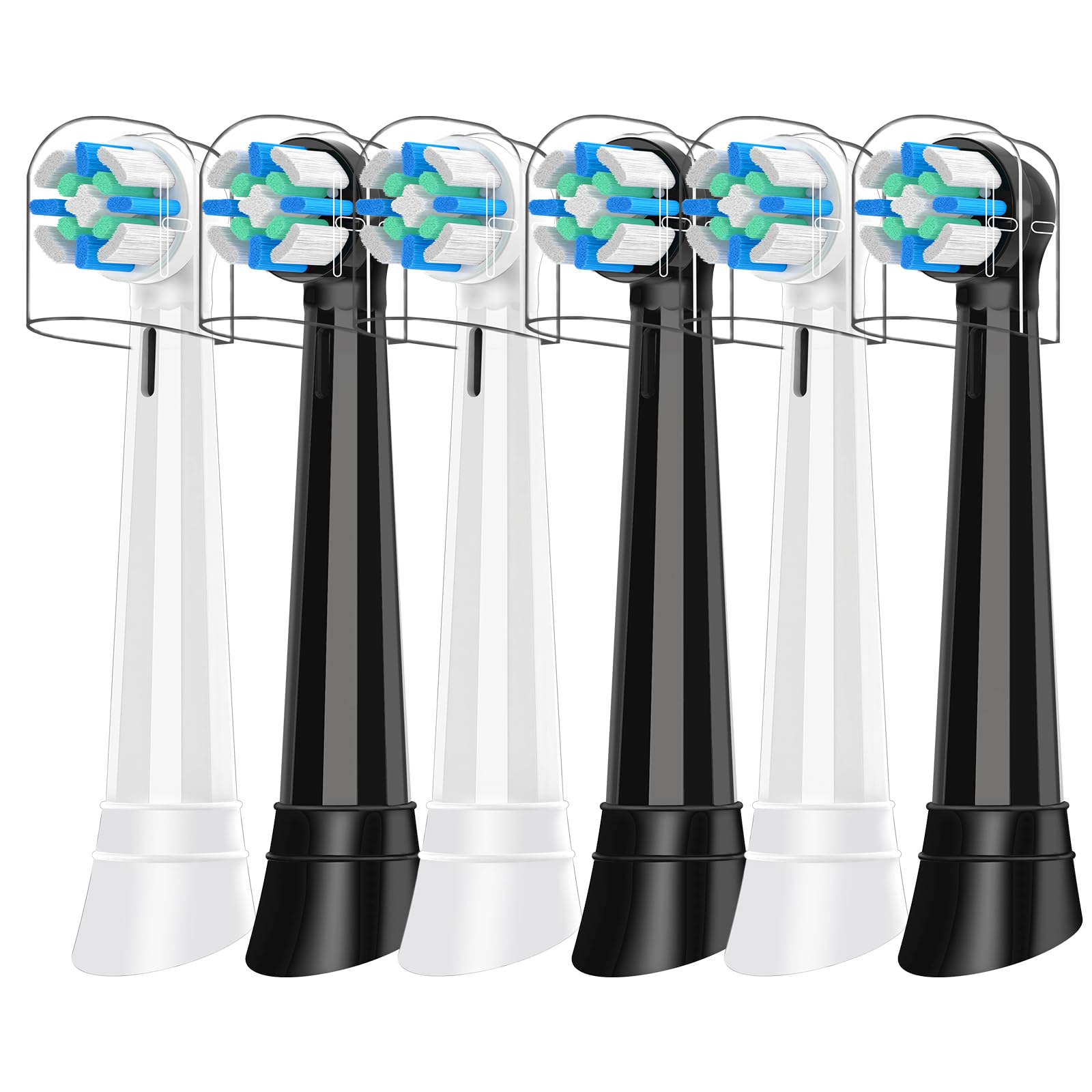 iO Replacement Heads Compatible with Oral B iO, 6 Pack Toothbrush Heads Compatible with iO 2/3/4/5/6/7/8/9/10 Series Electric Toothbrush - 1