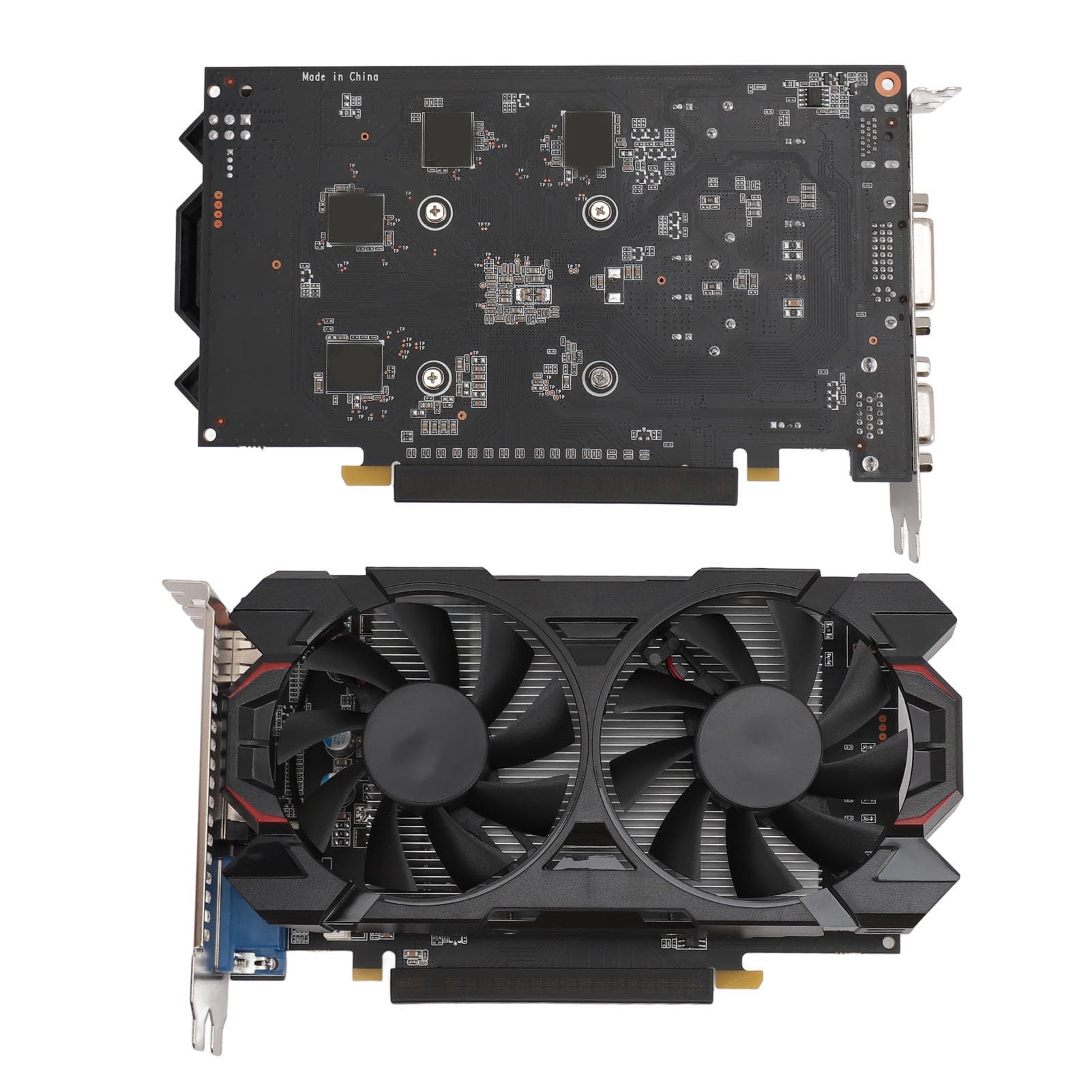 LICAEVEY Karta Graficzna 8GD5 PCIe, 8 GB GDDR5 128-bitowy Podwójny Wentylator, Niskoszumowa, Wydajna Karta Graficzna do Komputerów Stacjonarnych do Gier, z Kondensatorami