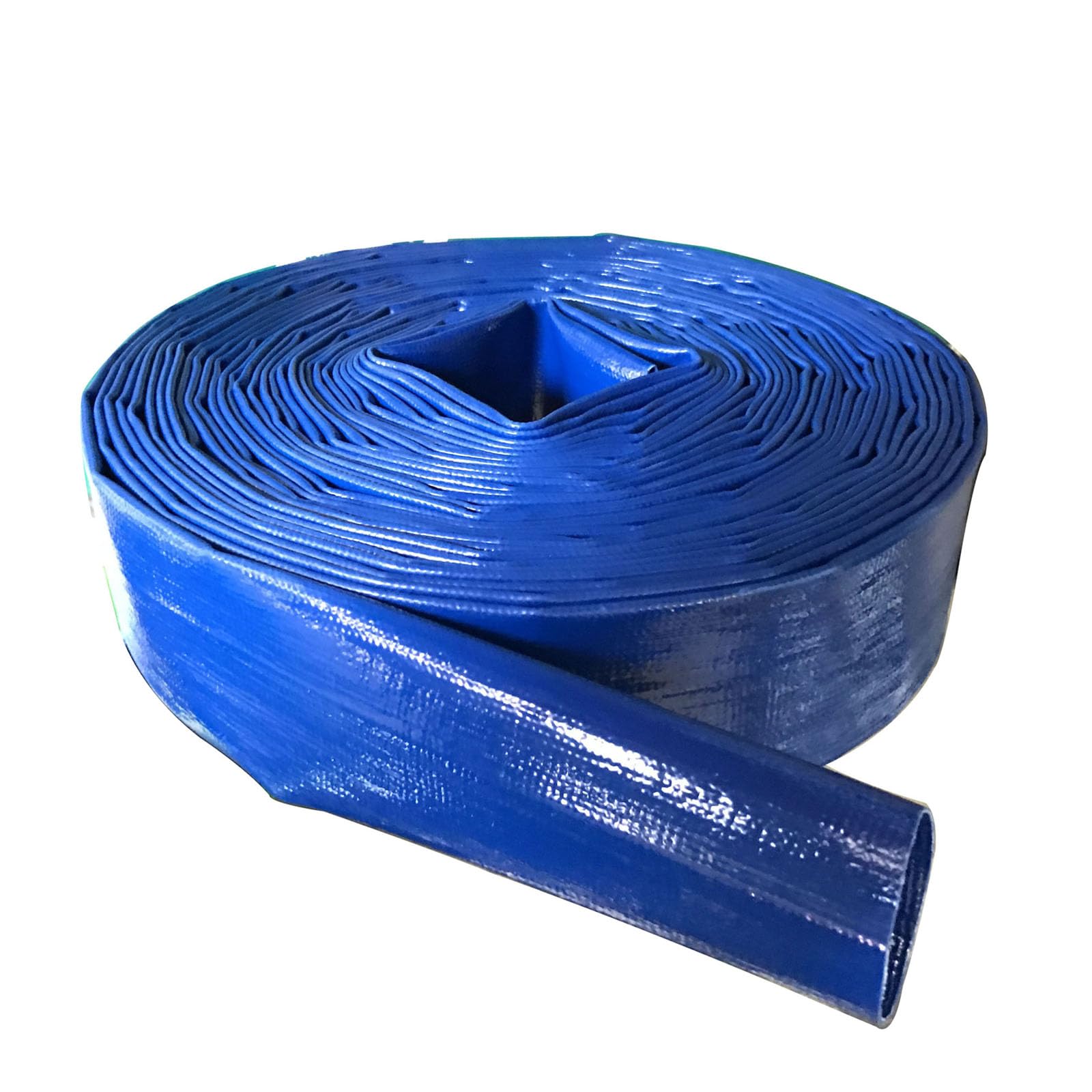 Pool Backwash Hose, Flat Drainage Hose PVC Layflat Discharge for Pool Backwash Multiple Sizes(20m,1.5-inch)