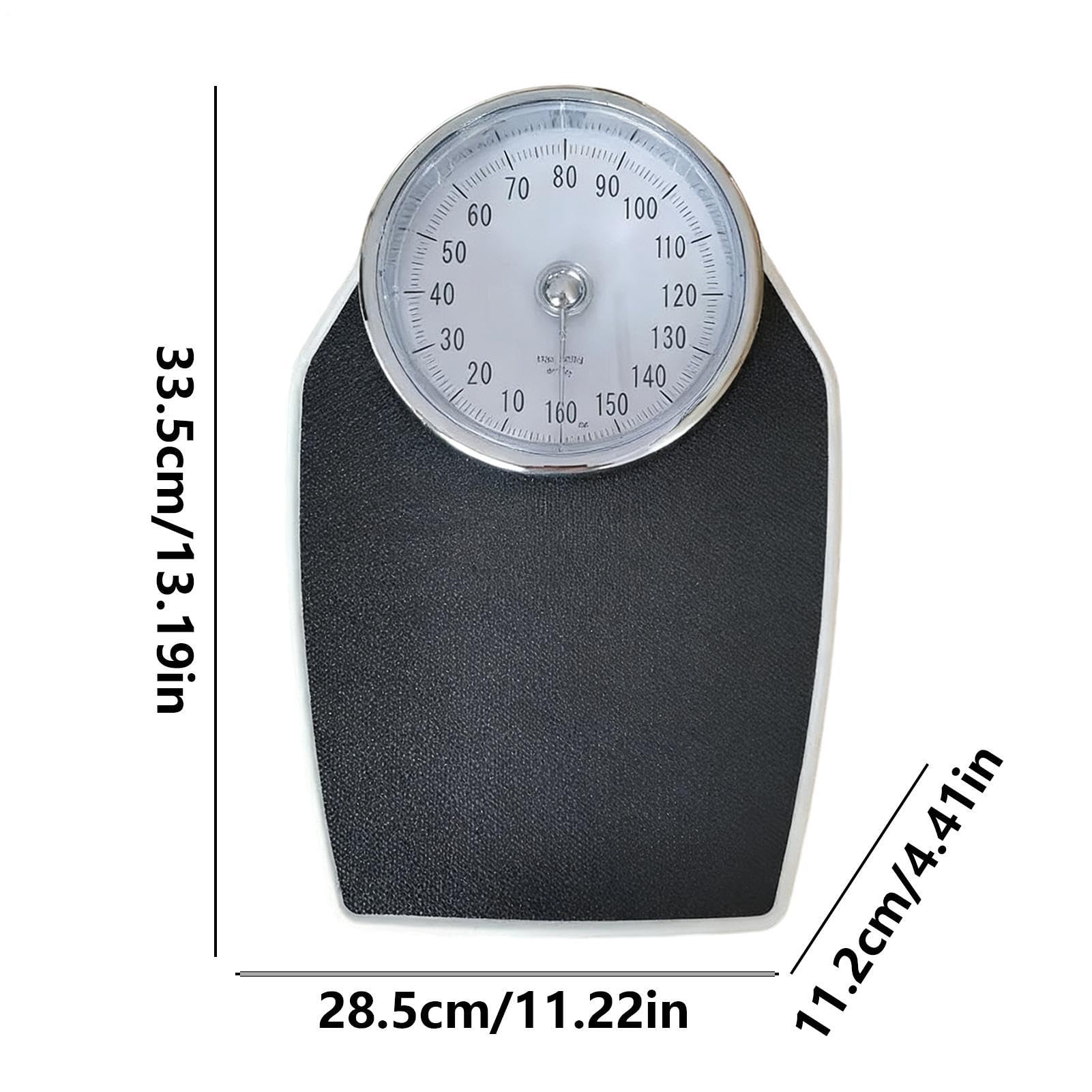 Bilancia Pesapersone Bilancia Meccanica Da 160 Kg Dedicata Al Corpo | Strumento Di Misura Peso Domestico per Casa, Bagno, Palestra, Fitness, Allenamento, Viaggio, Ufficio,