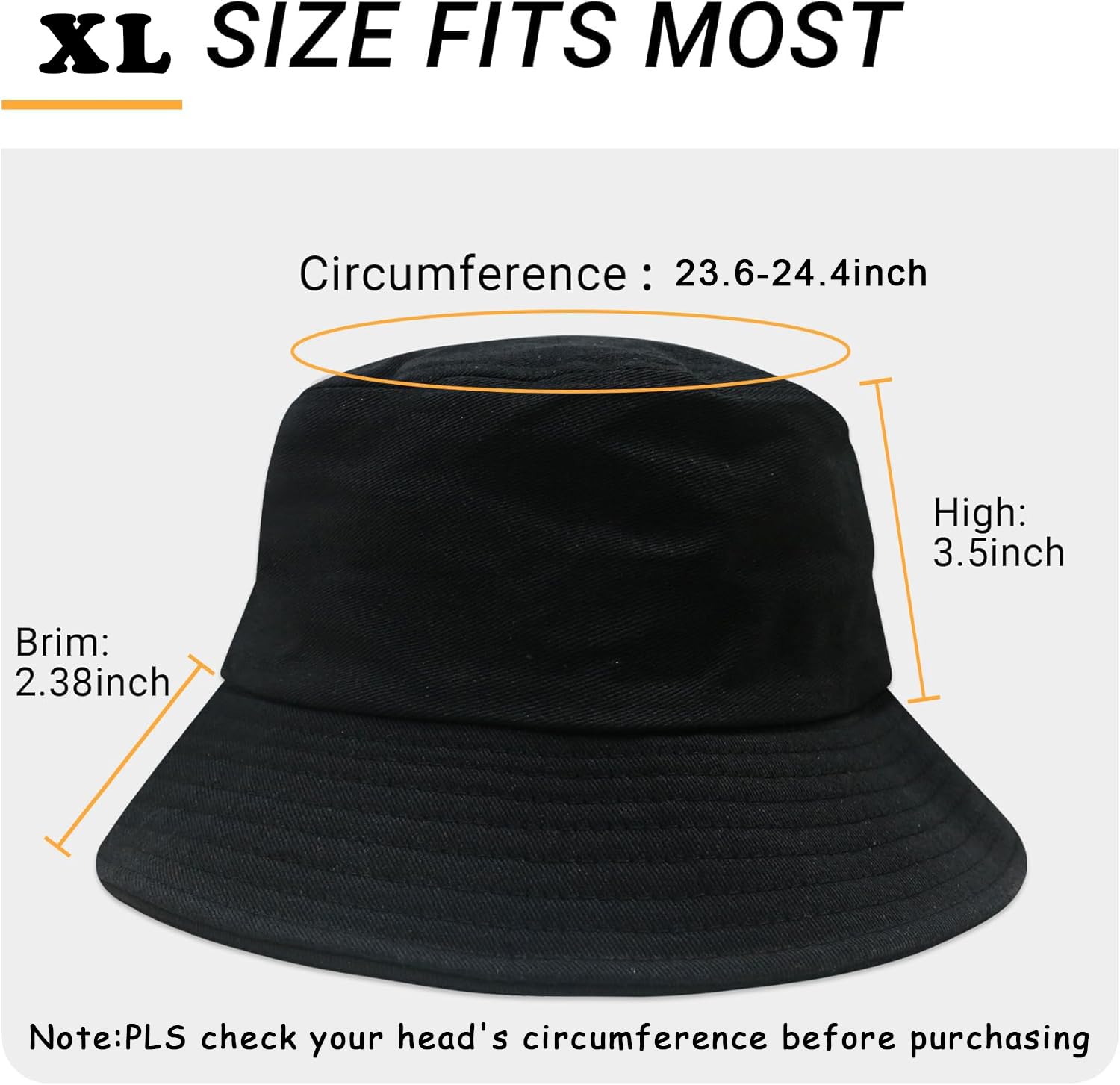 Confezione da 4 cappelli da pescatore XL per uomo e donna, cappello da pescatore oversize da spiaggia