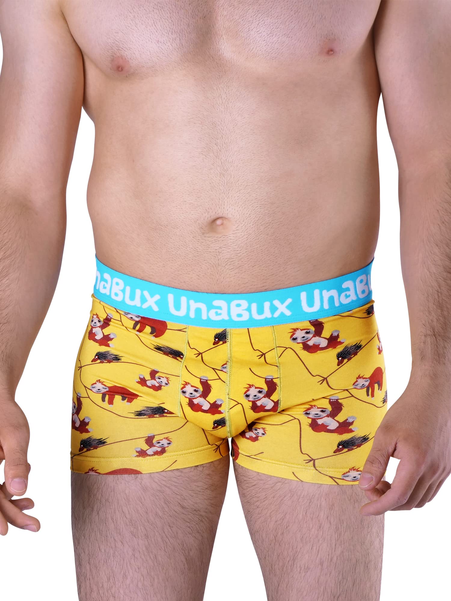 Generisch UnaBux bokserki męskie, zestaw 2 sztuk, leniwiec, Tucan Dandy, Tucan Dandy, rozmiar L, zielony, L