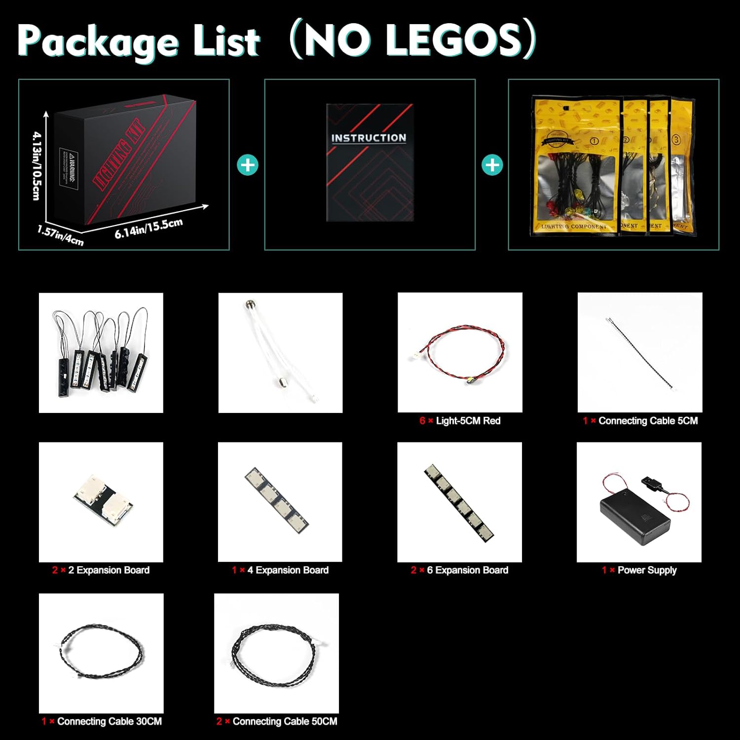 Light Kit Compatible with Lego Barad Dur 10333, Decor Lighting Compatible with Lego 10333 Barad Dur Sauron Dark Tower Castle for Fans, Lights Only No Models (Standard Version)