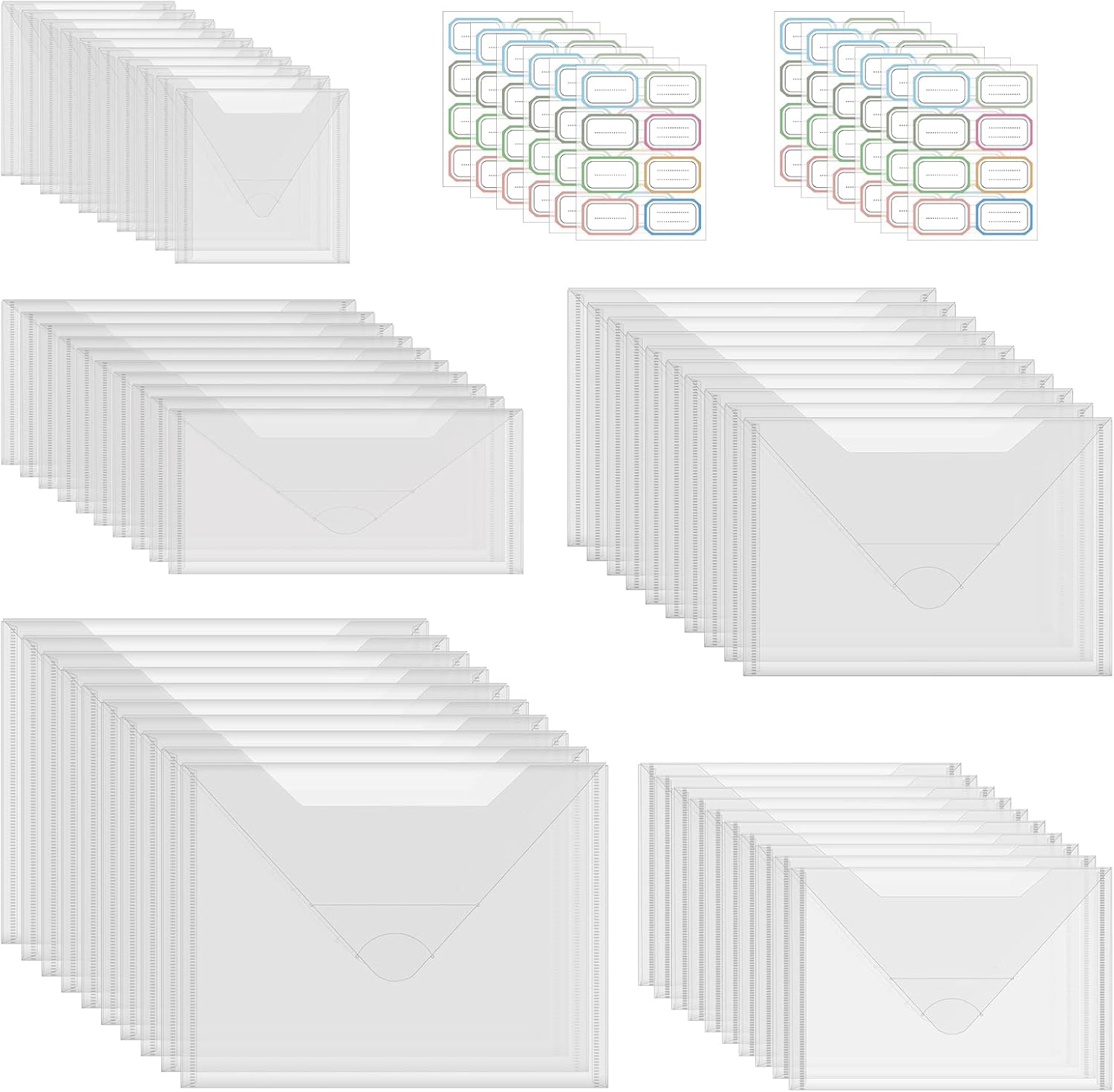 20 Pcs Large 11.5"X9" Stamp & Die Storage Pockets Resealable Clear Plastic Seal Bags Storagefor Cutting Dies Stencil Album Stamp Crafts for DIY Scrapbooking Paper Card Craft Cutting Dies Storage
