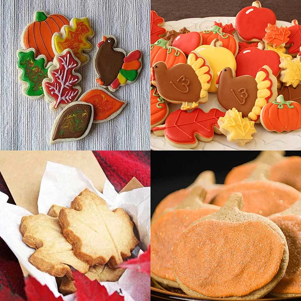 Ausstechformen-Set Herbstblätter – 6 Stück Edelstahl, Für Kekse, Fondant & Käse, Gewellte Kanten, Spülmaschinengeeignet