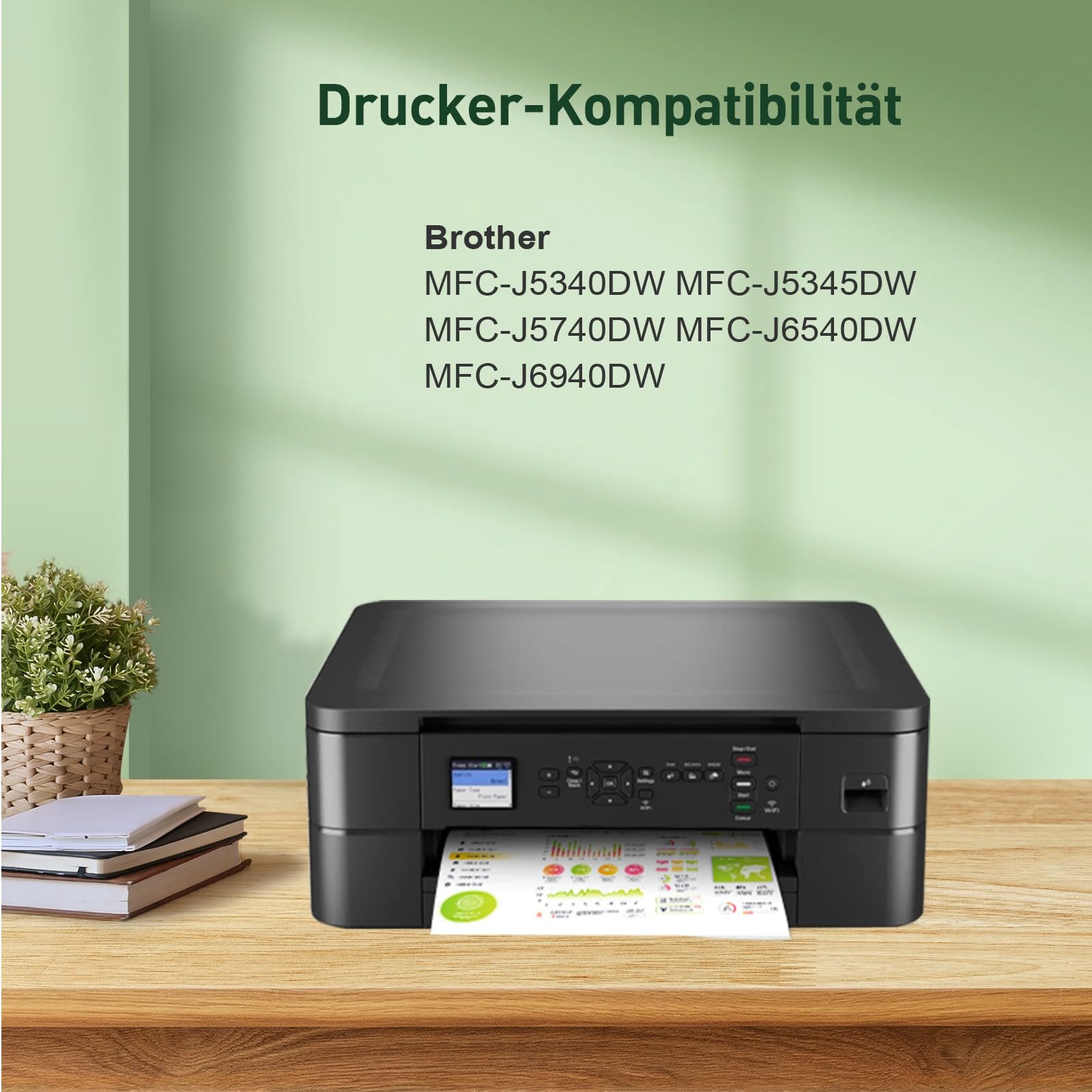 4er-Pack Tintenpatronen Kompatibel Für Brother LC422XL – Für MFC-J5340DW & ähnliche Drucker
