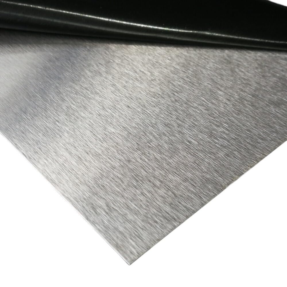 profile-metall Edelstahl Blechstreifen K240 geschliffen, 90 mm x 2000 mm x 1,0 mm, V2A, für Innen- und Außenanwendungen