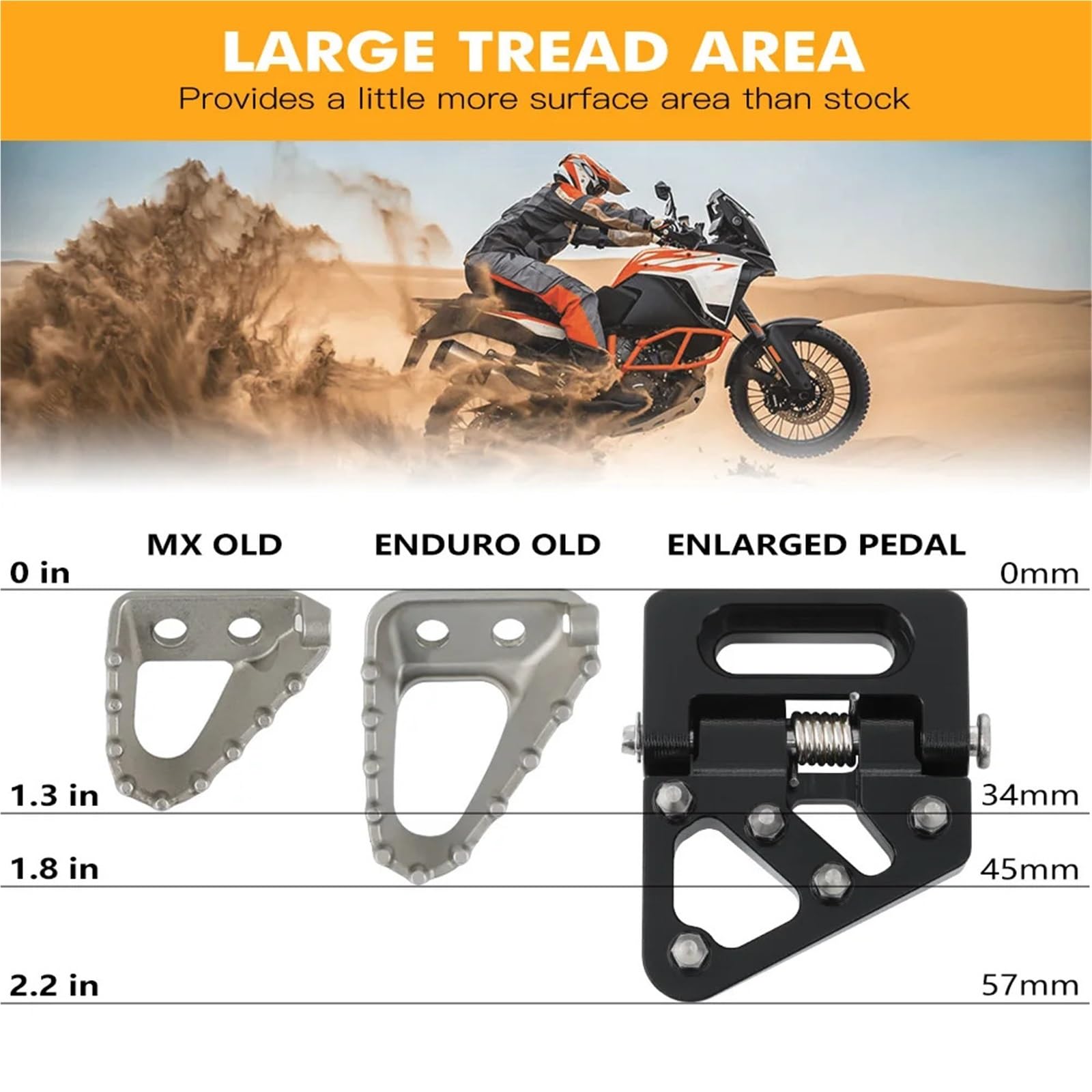 Zestaw linki sprzęgła motocykl Pasuje do 690 Enduro R690 SMC R390 790 890 1090 Adventure tylny składany pedał hamulca stopień końcówka płyty(Red)