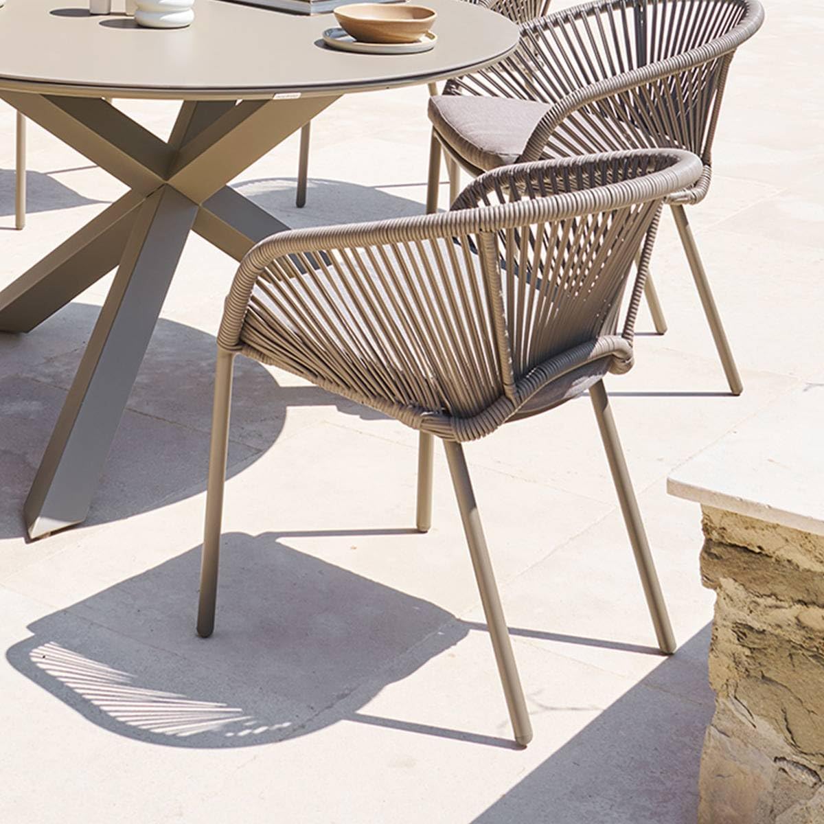 Hespéride - Fauteuil de Jardin oryon empilable café