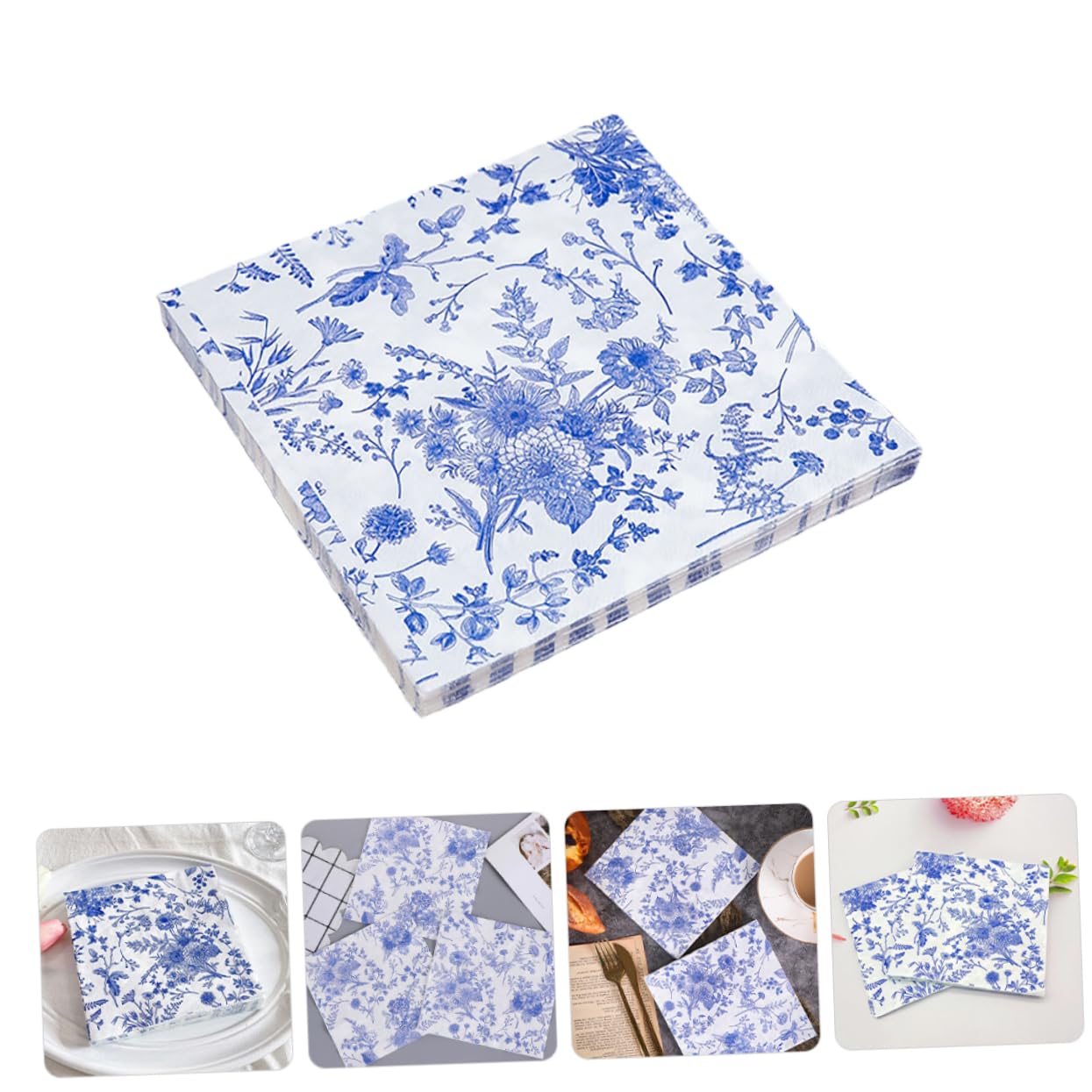 200piezas Servilletas De Papel Elegantes y Diseño Chic Para Fiestas Banquetes y Restaurantes Patrones Decorativos
