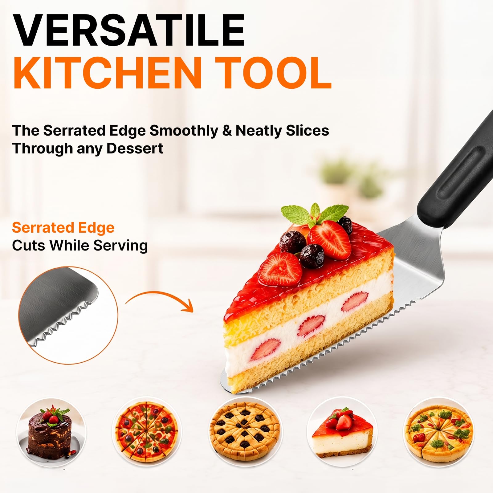 Small Metal Spatula Server Set - Cake & Pie Tools -5