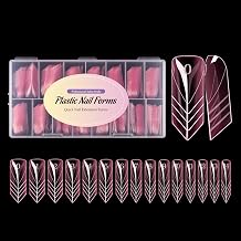 150PCS Dual Nail Forms 15 Sizes Extension Poly Nail Gel Full Cover Nail Molds With Scale